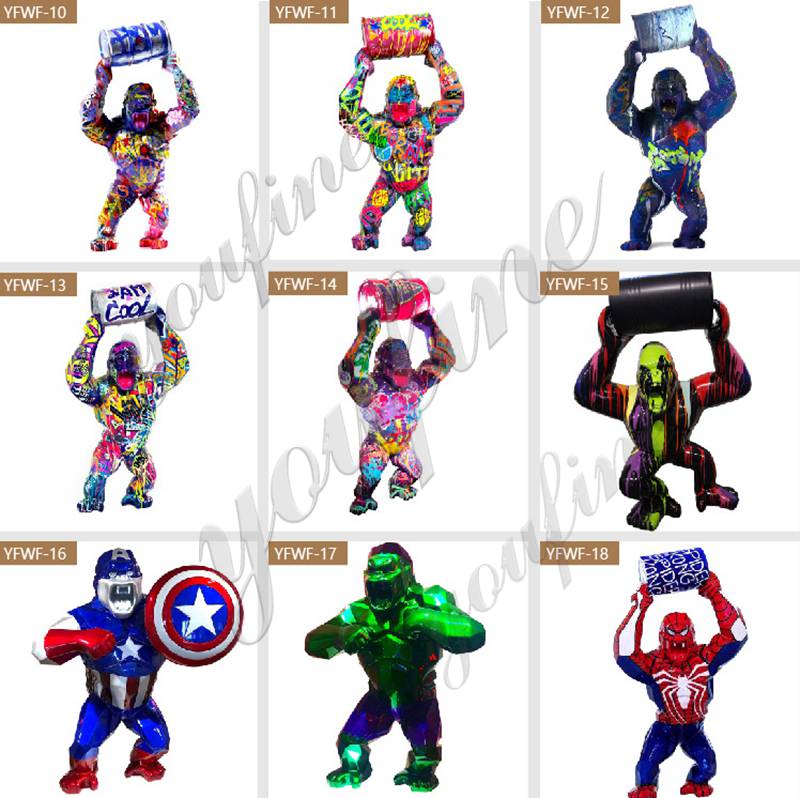 wild kong sculpture - YouFine sculpture (1)