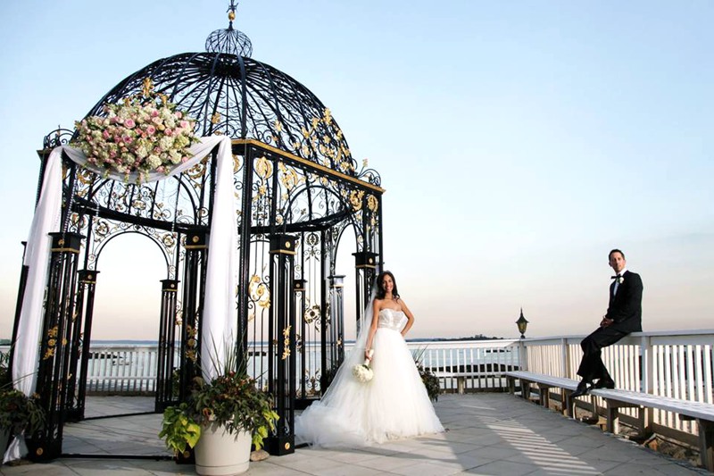 wrought iron wedding gazebo