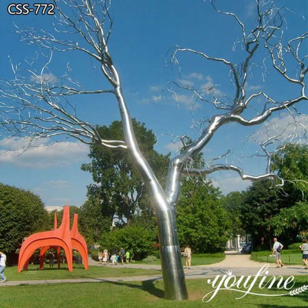 Factory Supply Stainless Steel Tree Sculpture Art Design Decor CSS-772 (1)