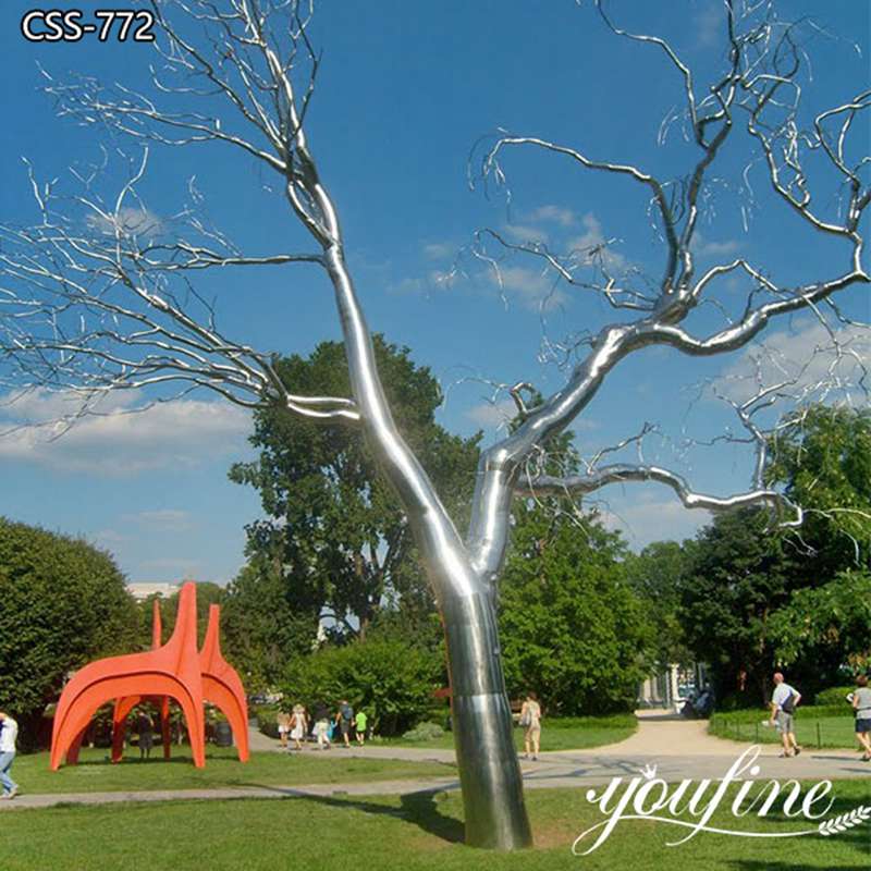 Factory Supply Stainless Steel Tree Sculpture Art Design Decor CSS-772 (1)