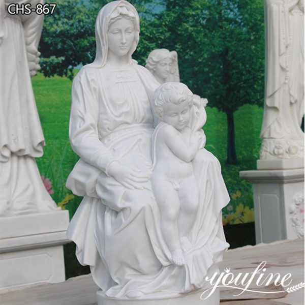 Famous Madonna of Bruges Statue Marble Religious Decor Wholesale CHS-867