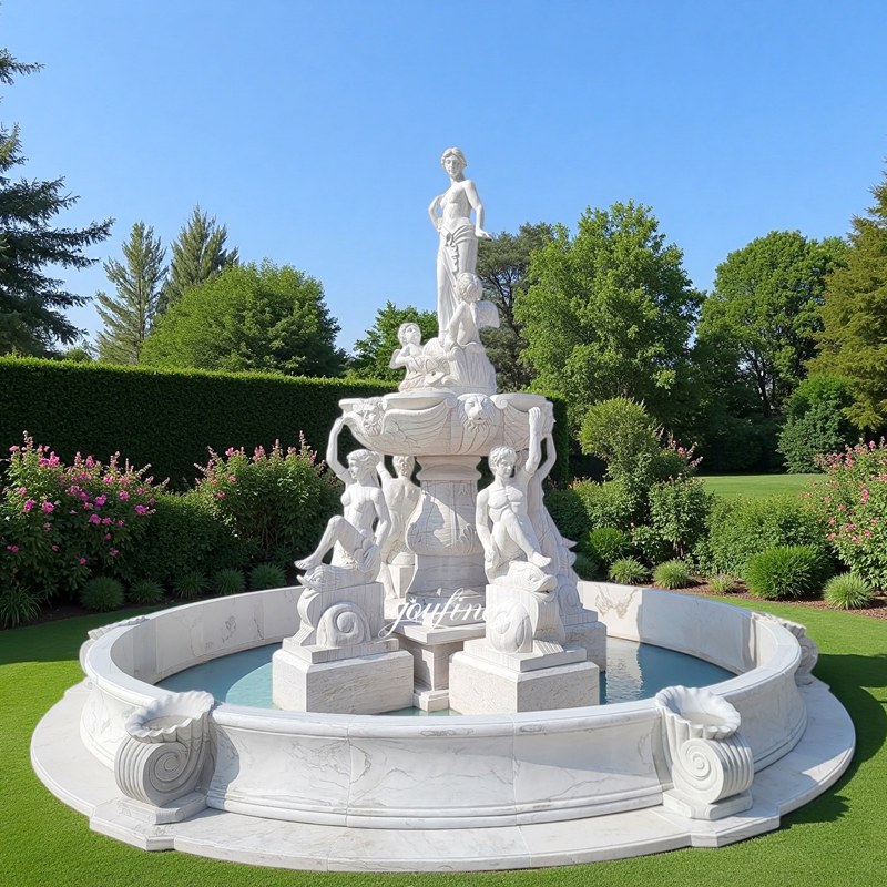 marble Large Lady Statue Fountain
