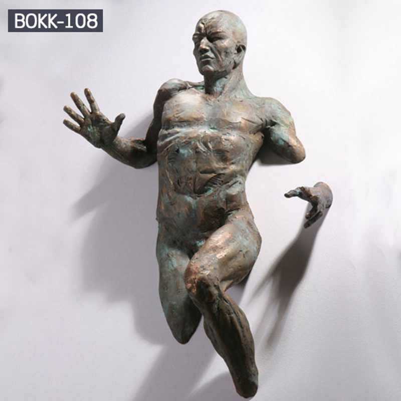 Bronze Matteo Pugliese Sculpture Amazing Sculptures That Emerge from Walls