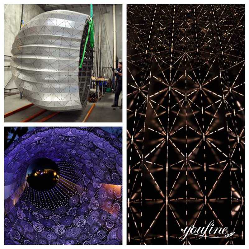 Metal light sculpture - YouFine Sculpture (1)