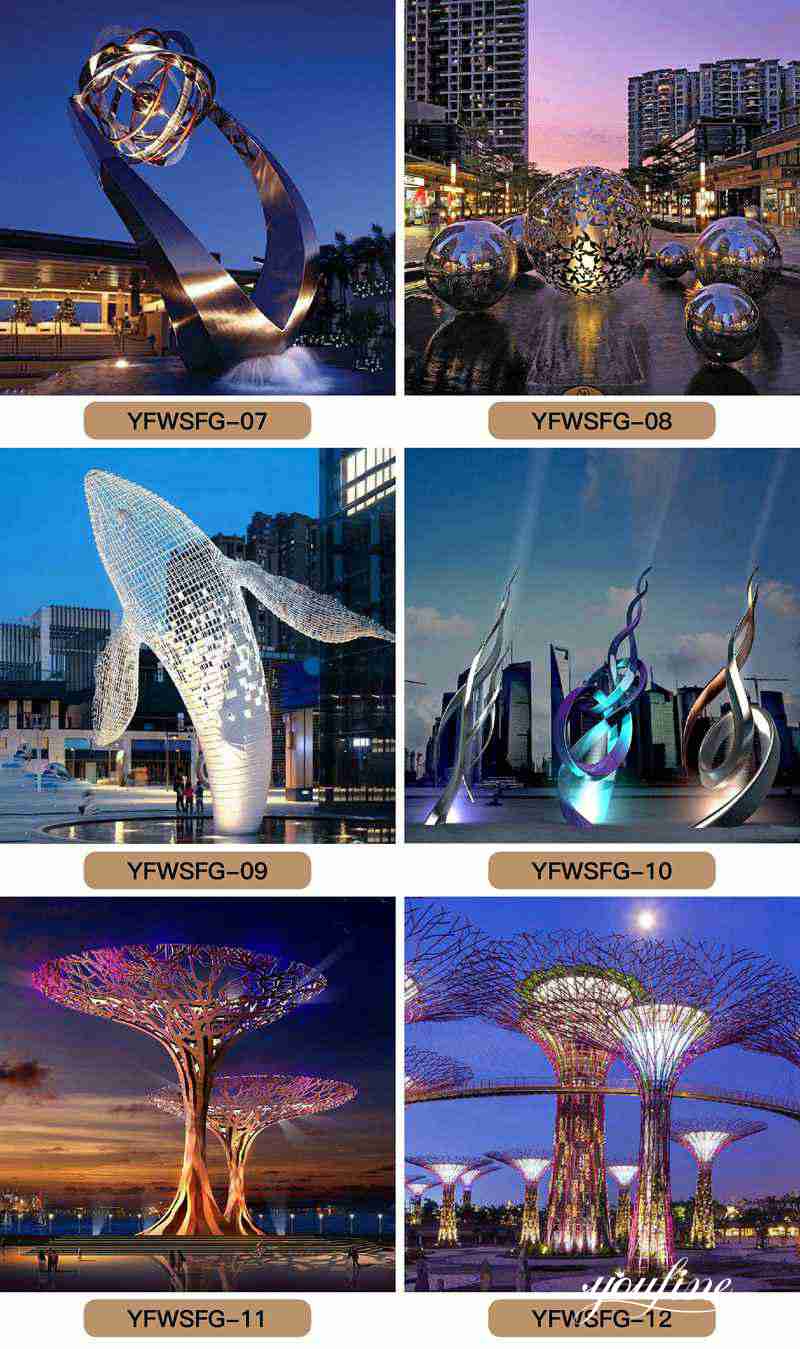 Metal light sculpture - YouFine Sculpture (3)