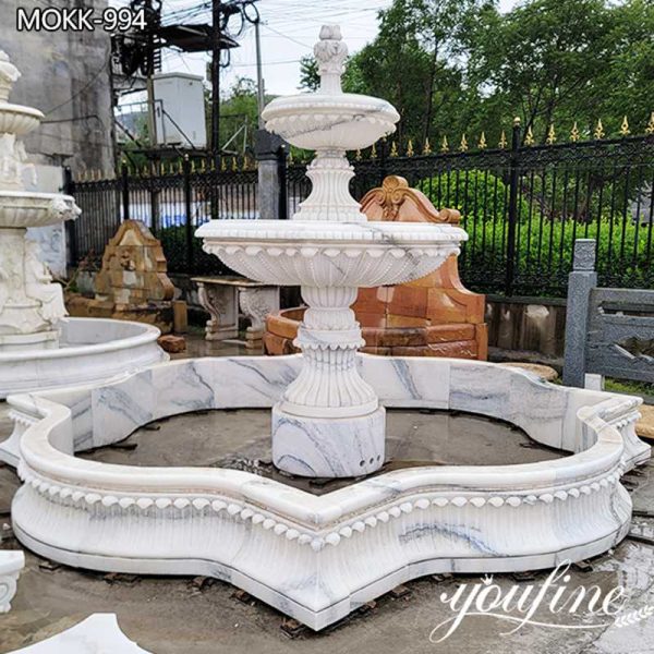 Natural Marble Water Fountain 2 Tiers Design Factory Supply MOKK-994 (2)