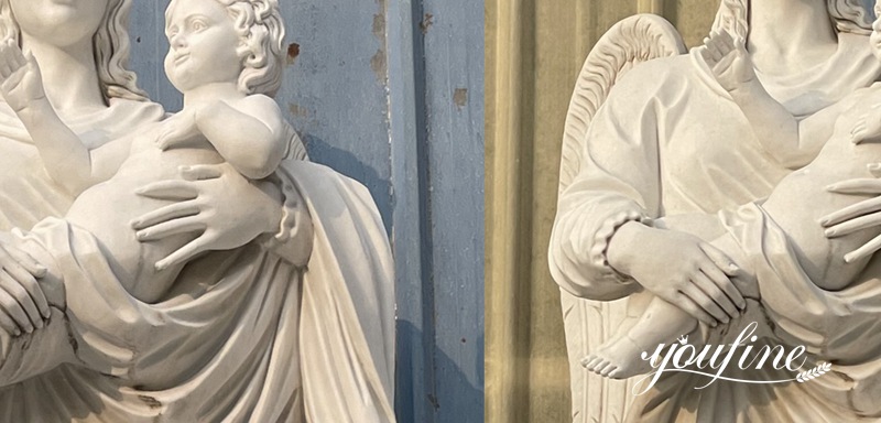 angel with baby statue - YouFine Sculpture