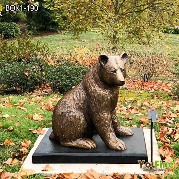 Bronze Garden Art Bear Yard Statues BOK1-190