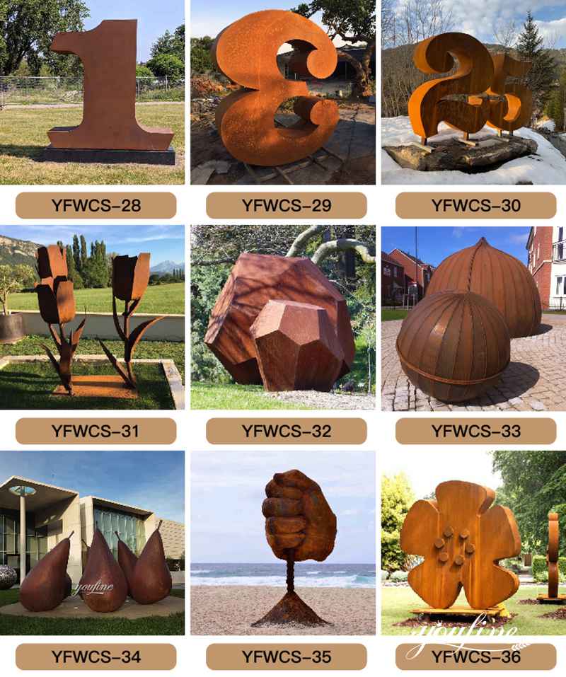corten steel animal sculpture - YouFine Sculpture (1)