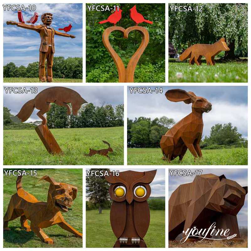 corten steel sculpture - YouFine Sculpture (1)