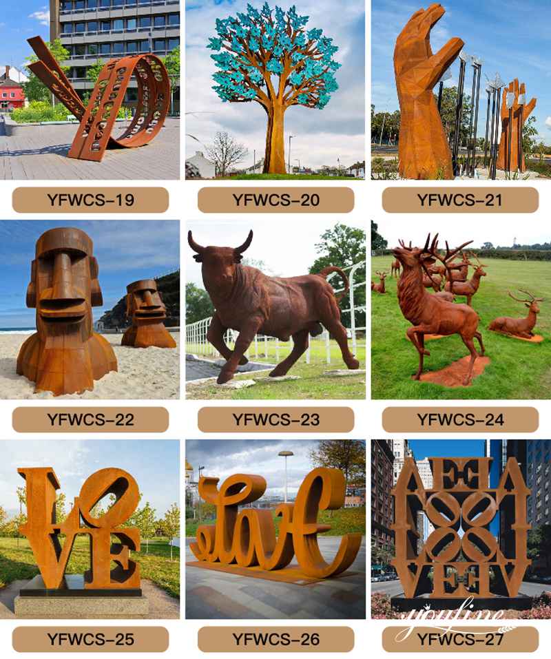 corten steel sculpture - YouFine Sculpture (2)