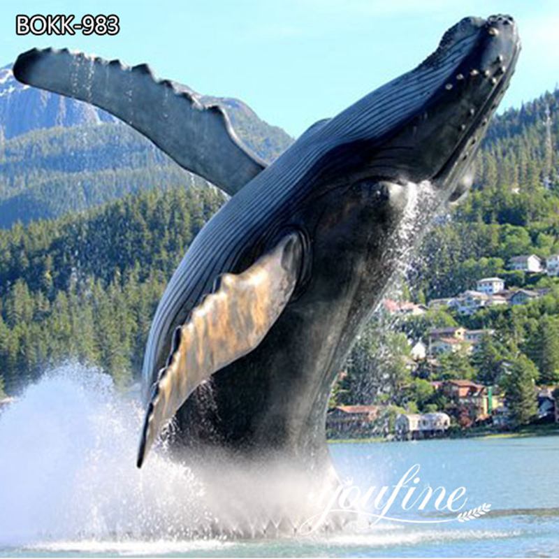 Giant Bronze Whale Statue Juneau Humpback Fountain for Sale BOKK-983
