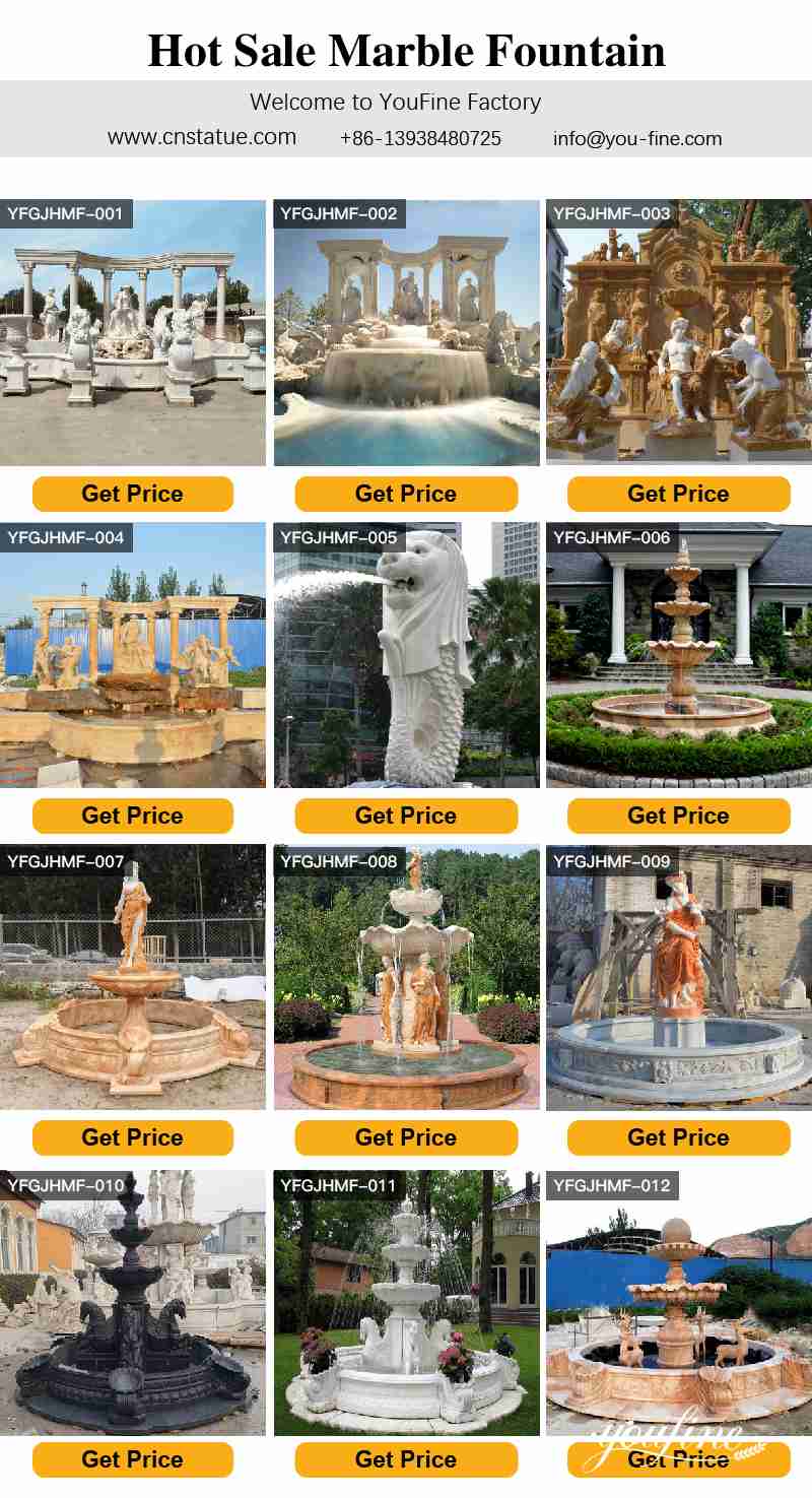 large marble fountain - YouFine Sculpture