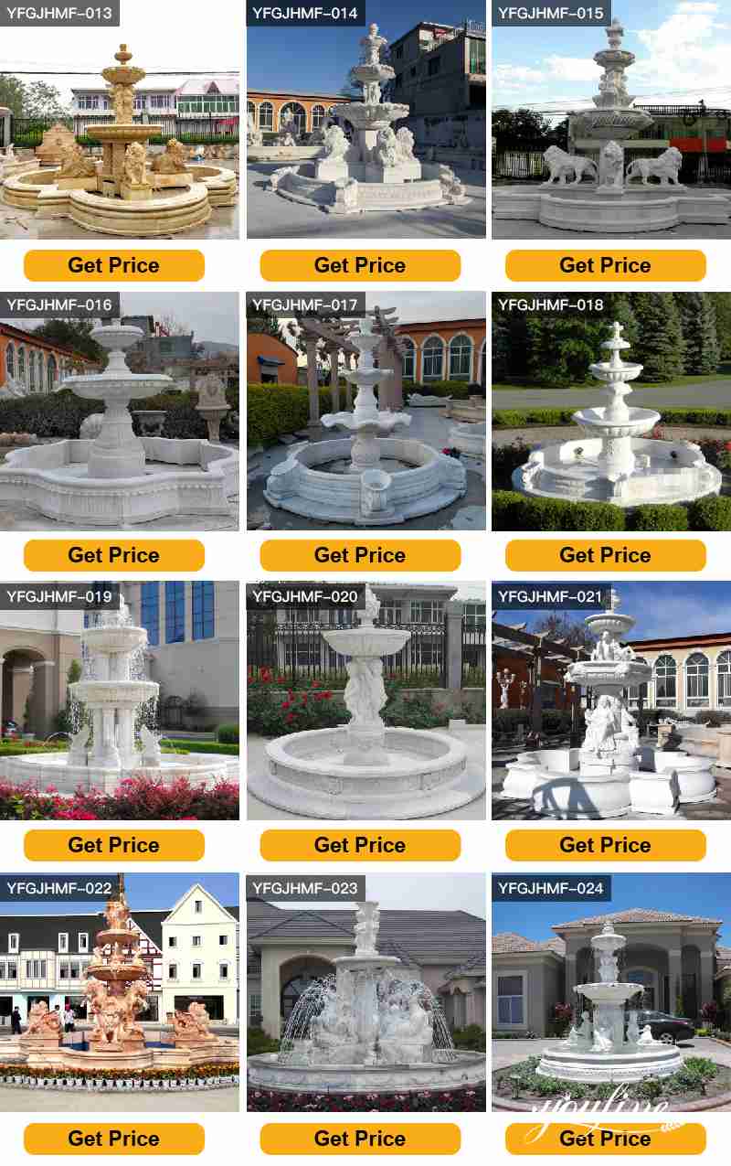 large outdoor fountains with pool - YouFine Sculpture