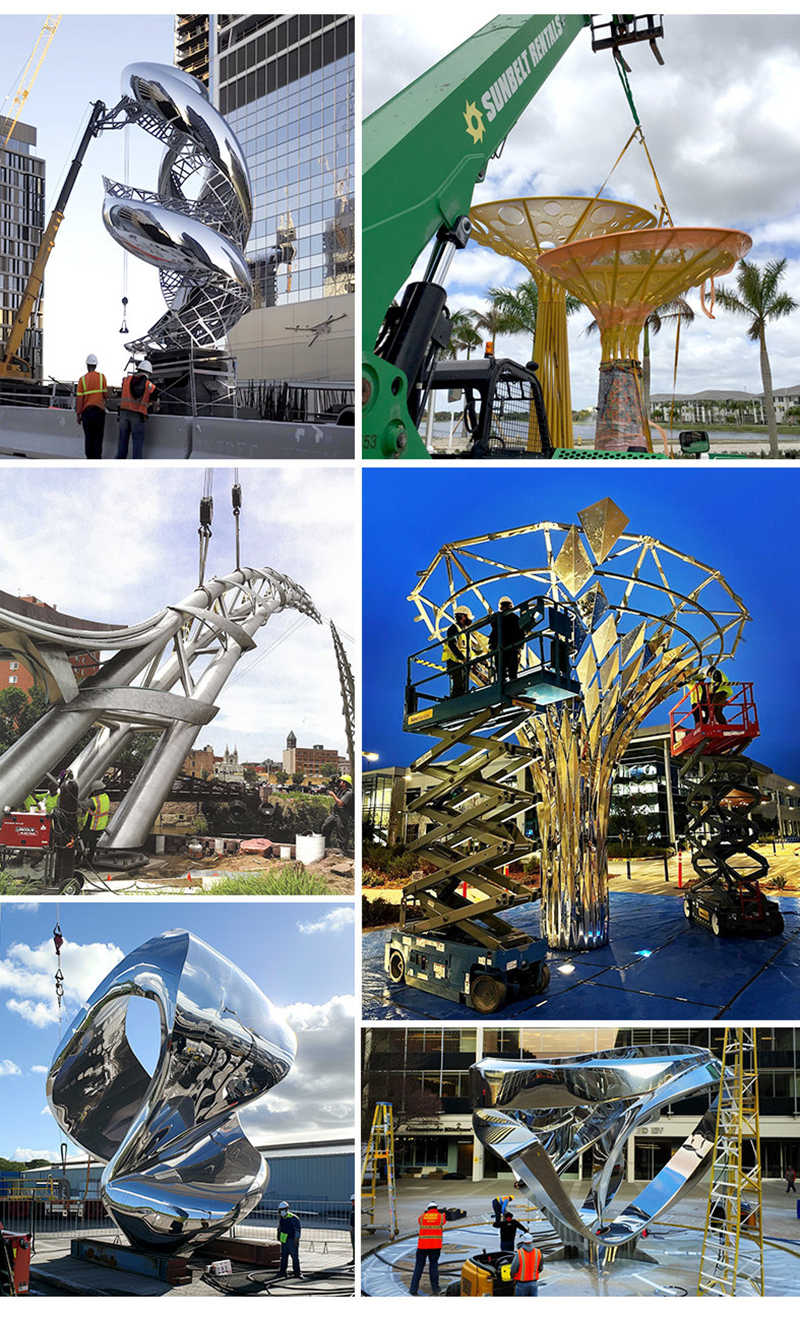 large stainless steel sculpture project
