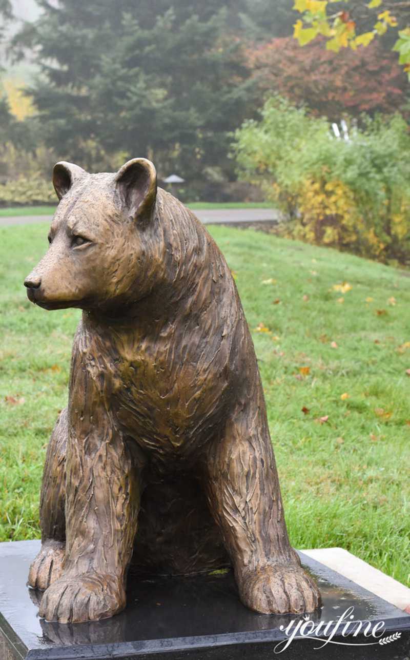 Details of Bronze Yard Statue: