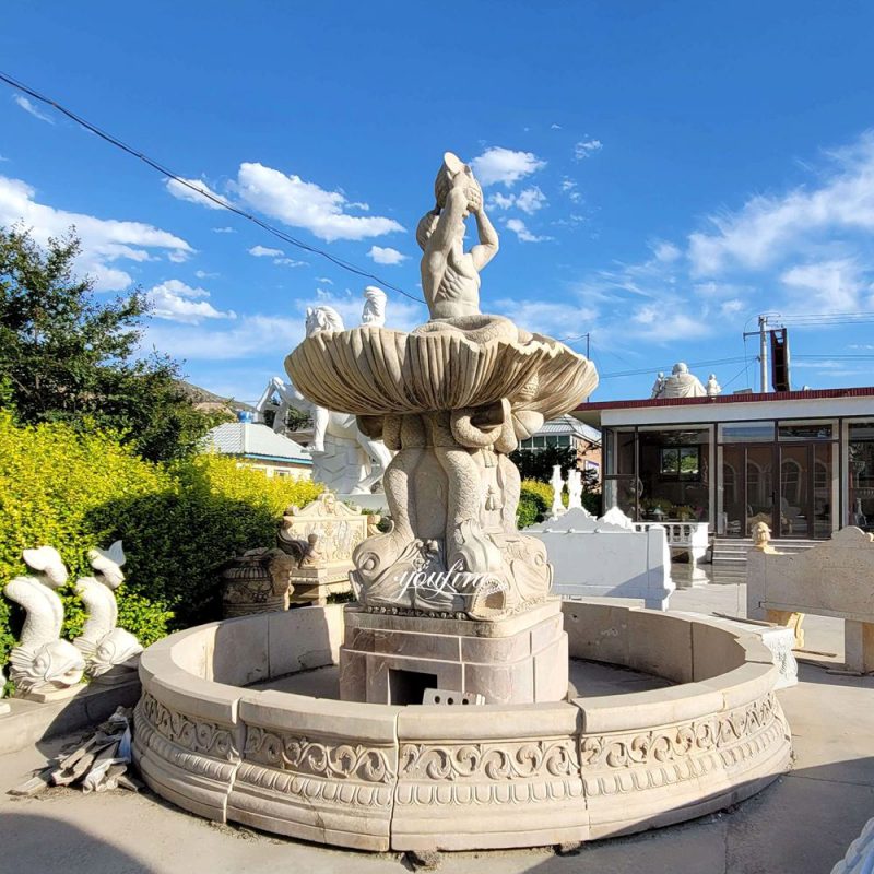 Classic style marble Bernini Triton Fountain Replica