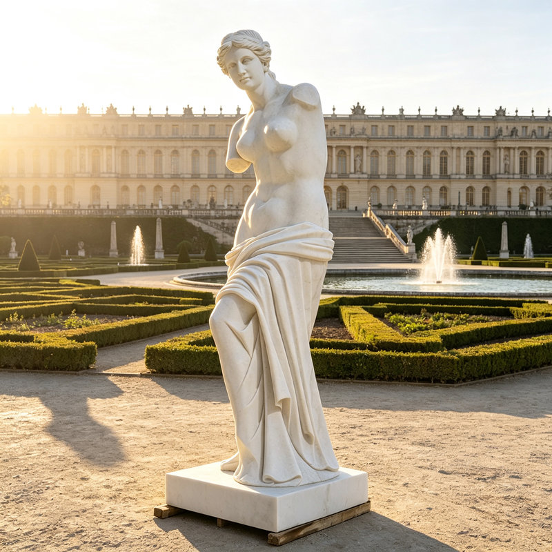 Scultura Venere in marmo per decorazione esterna
