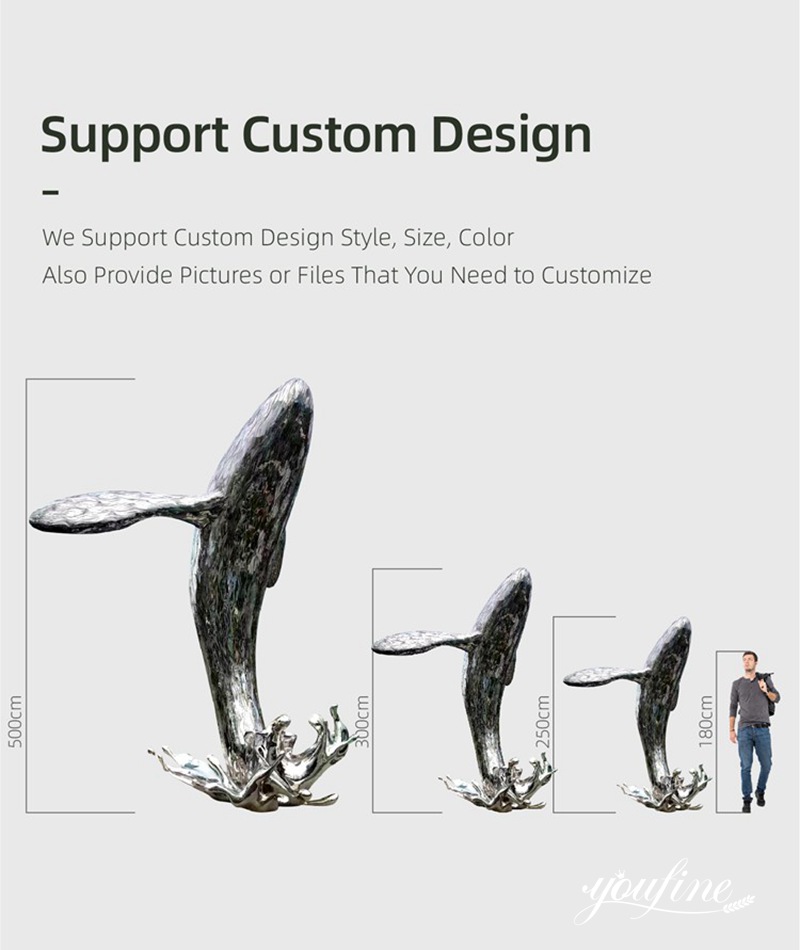 metal whale sculpture- YouFine Sculpture (2)