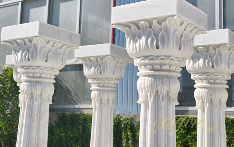 details of marble column
