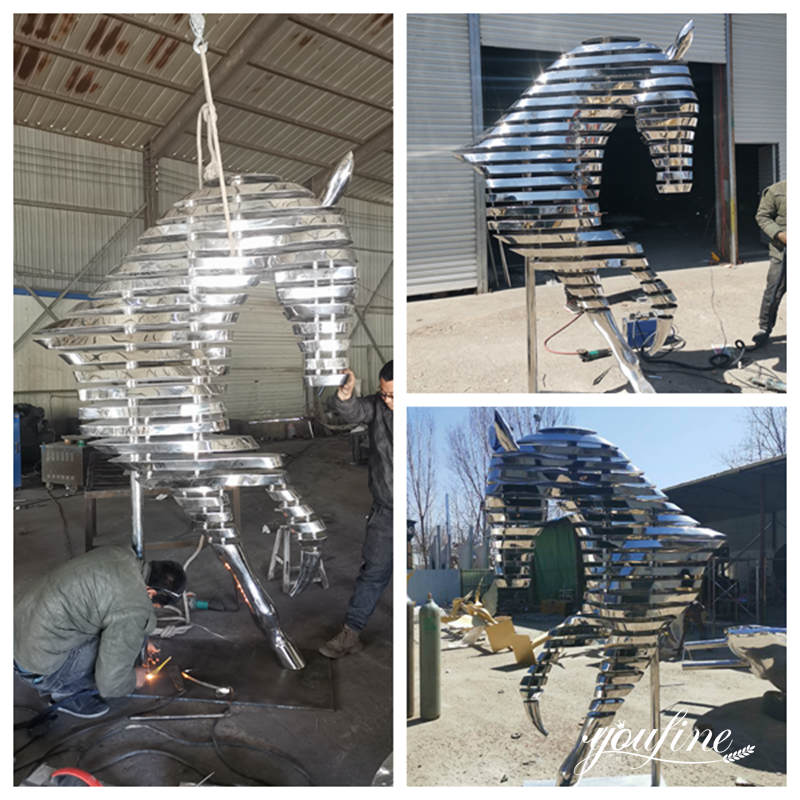 stainless steel horse statue - YouFine Sculpture
