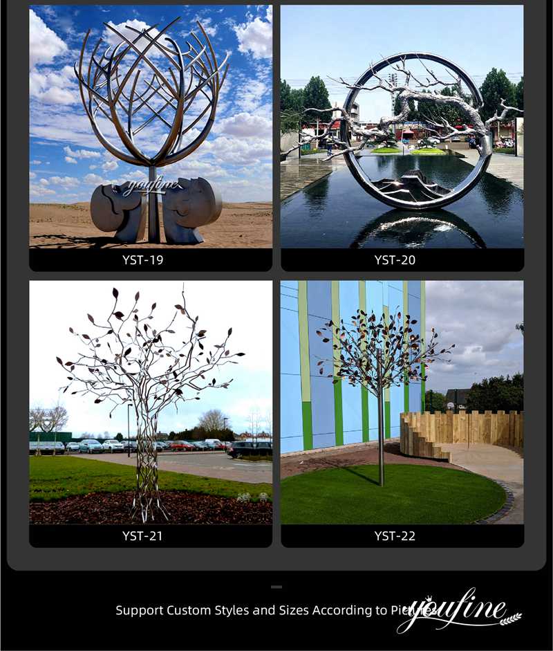 stainless steel tree - YouFine Sculpture (2)