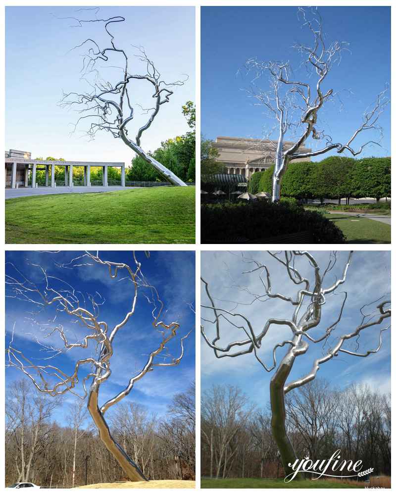 stainless steel tree sculpture - YouFine Sculpture (1)