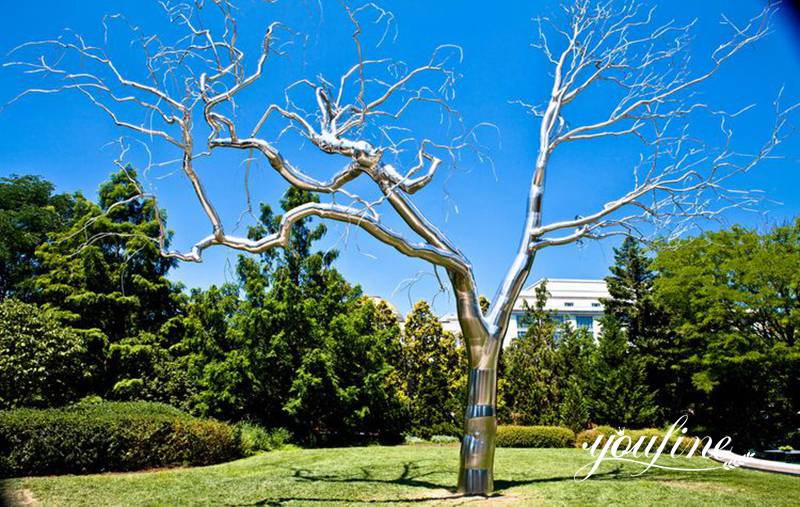 stainless steel tree sculpture - YouFine Sculpture (2)