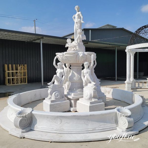 white marble fountain for sale (2)