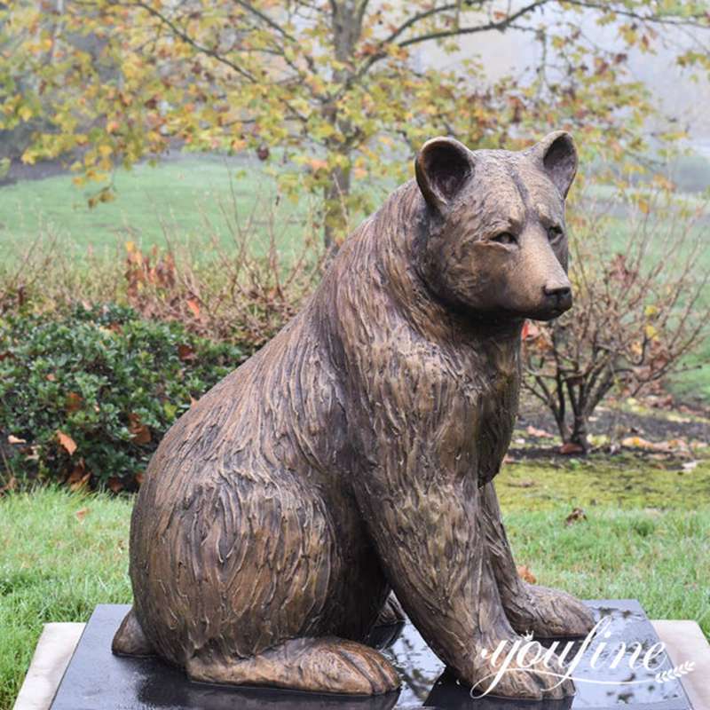 Details of Bronze Yard Statue: