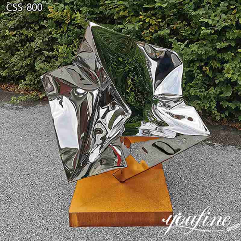 Abstract Outdoor Metal Cube Sculpture Art Decor Supplier CSS-800