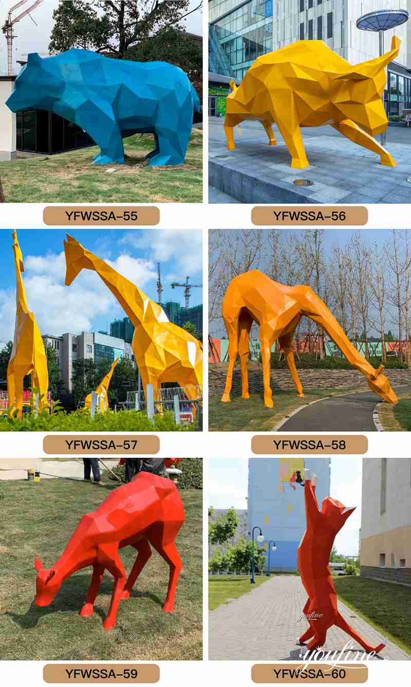 Geometric Animal Sculpture - YouFine Sculpture (1)