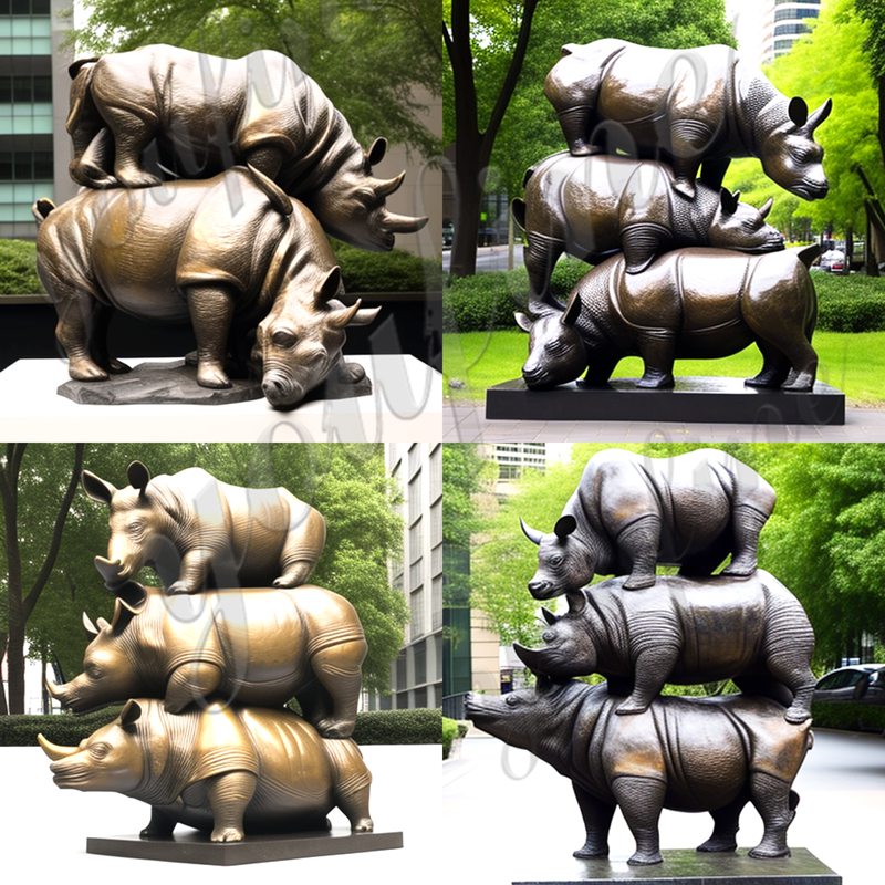 Large Rhino sculpture-YouFine Sculpture