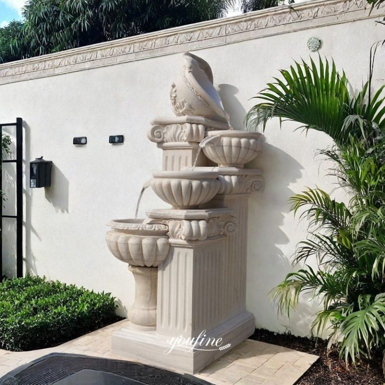 Marble Floor Flower Pot Fountain MOK1-189