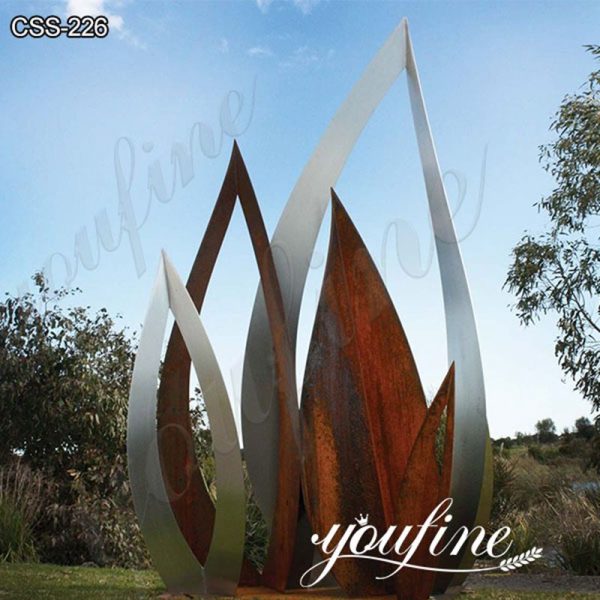 Modern Art Industrial Metal Sculpture Landmark Design for Sale CSS-226