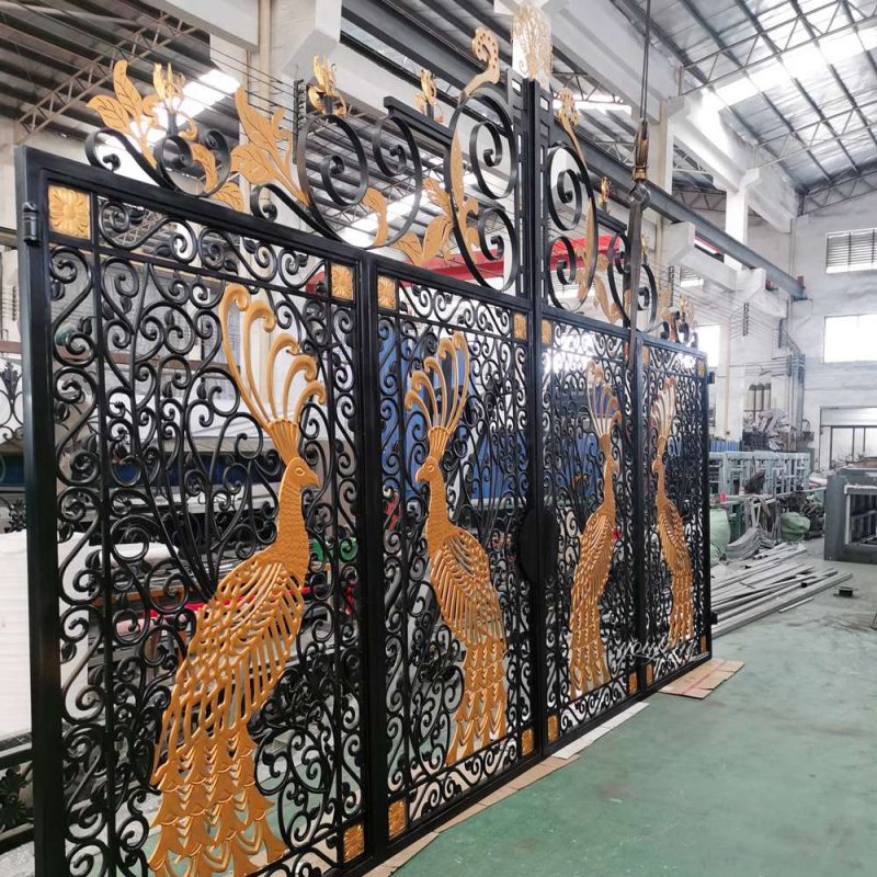 Peacock art Iron Gate
