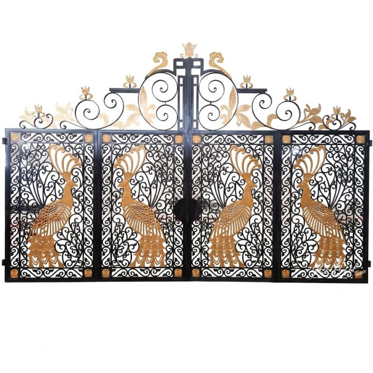 Peacock Art Wrought Iron Gate Prices IOK-199