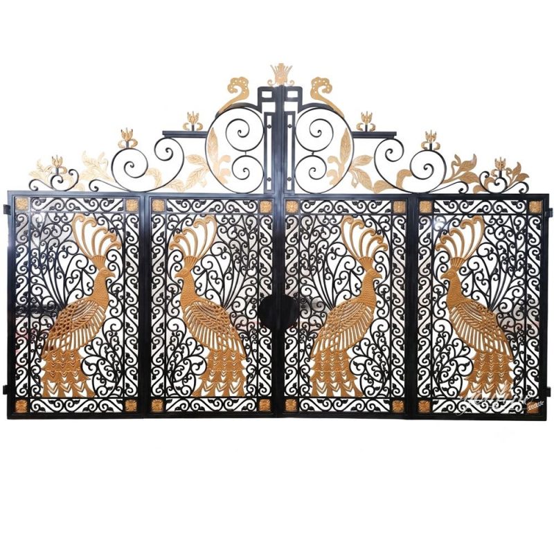 Peacock Art Wrought Iron Gate Prices IOK-199