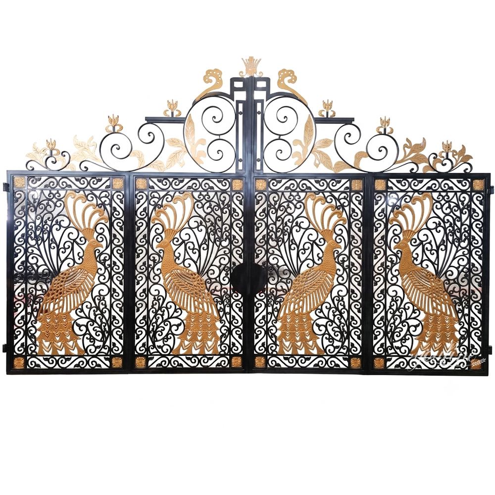 Peacock Art Wrought Iron Gate Prices IOK-199