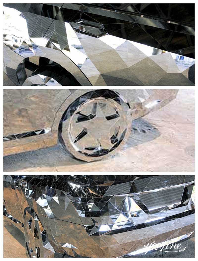 Wreck Jordan Griska metal car sculpture - YouFine Sculpture (1)