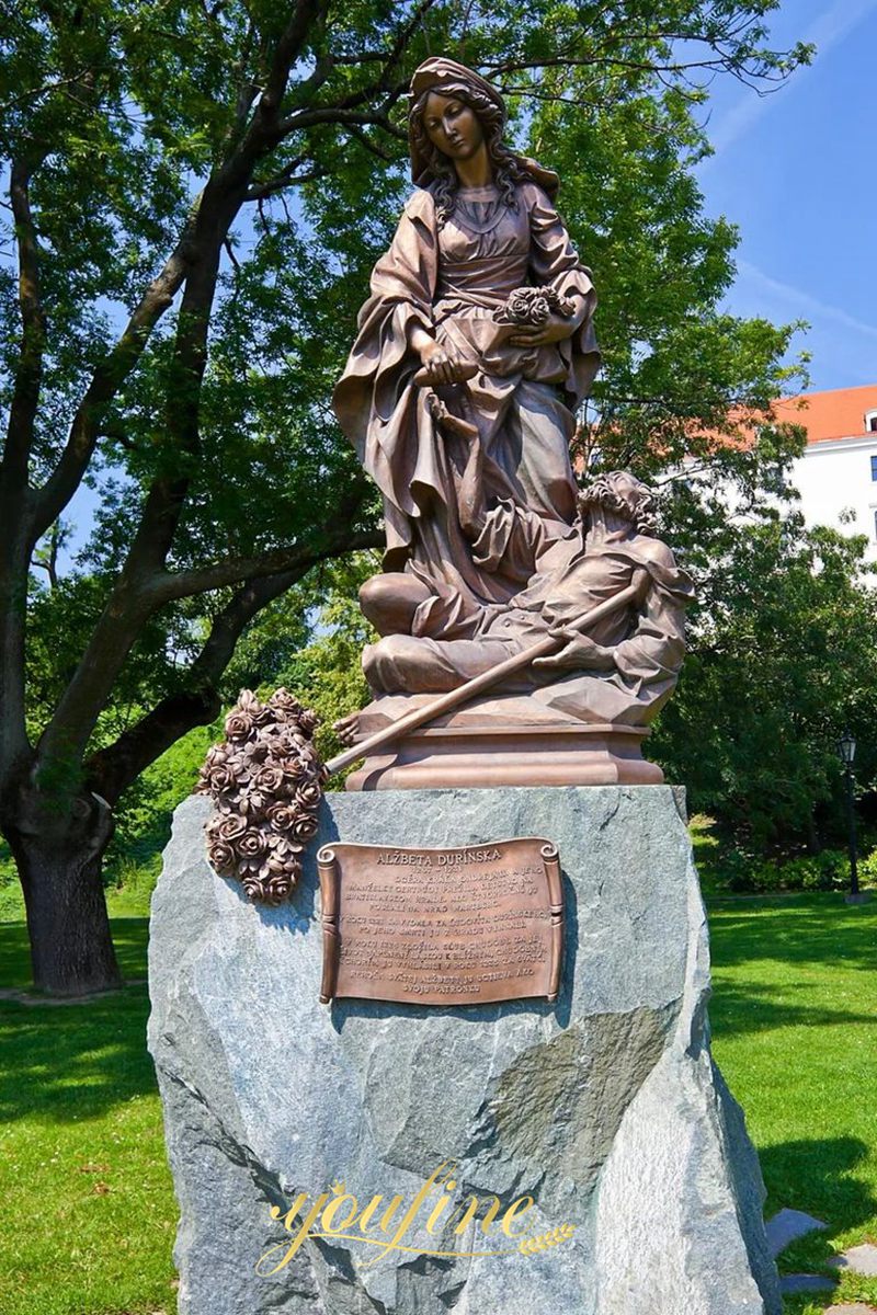 bronze St Elizabeth of Hungary Statue