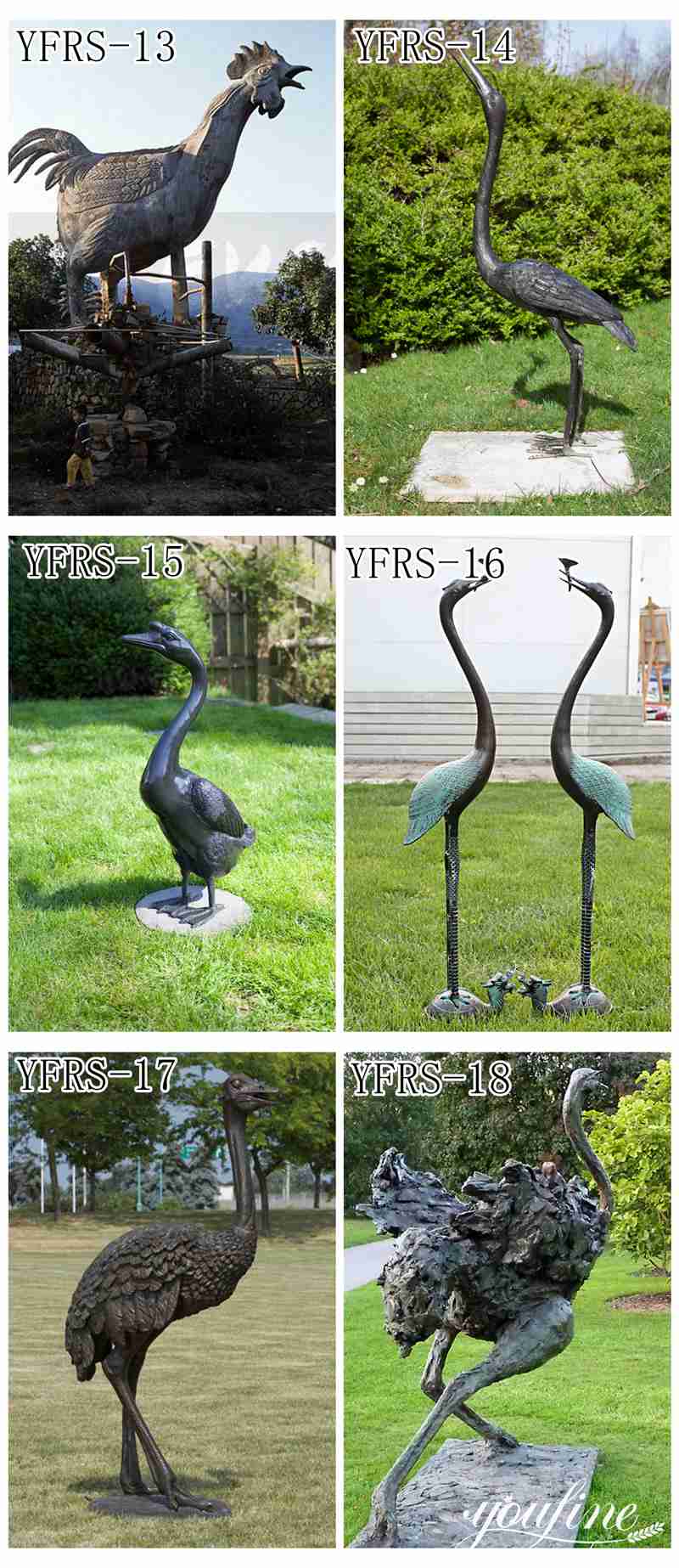 Numerous Bird Sculpture Clay Models: