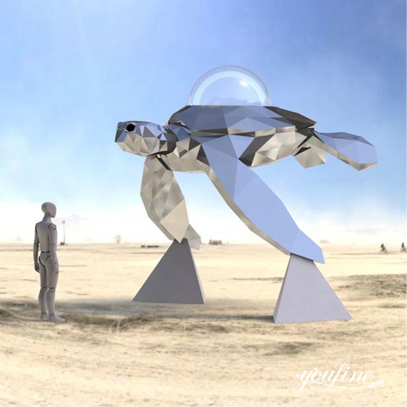 Cosmic Voyager Stainless Steel Turtle Light Art Decor for Sale CSS-817 (3)