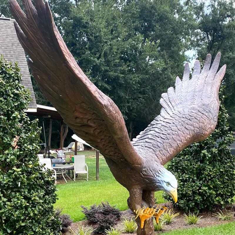 eagle brass statue