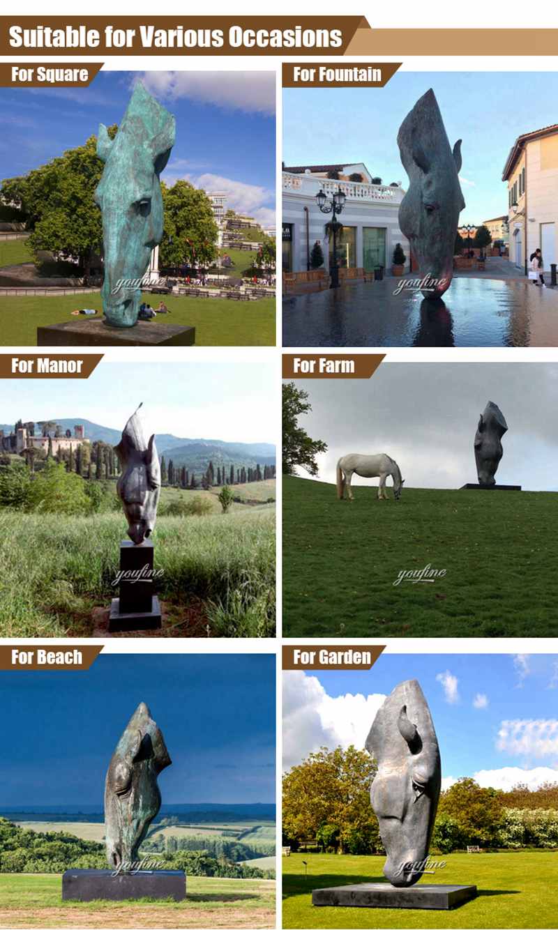 horse head statues-YouFine Sculpture