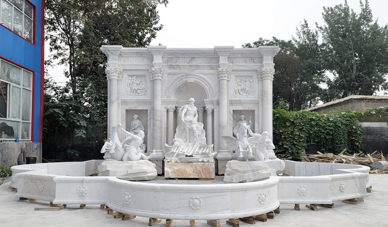 large Roman Trevi fountain art