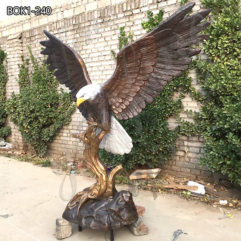 Outdoor Metal Eagle Bird Sculpture Garden Ornament for Sale BOK1-240