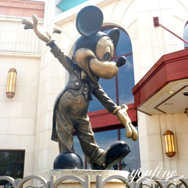 Lifesize Bronze Mickey Mouse Statue Disneyland Art Wholesale BOK1266