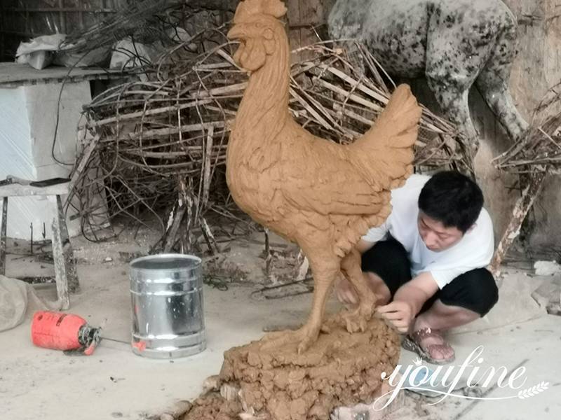 Have a Free Rooster Clay Model: