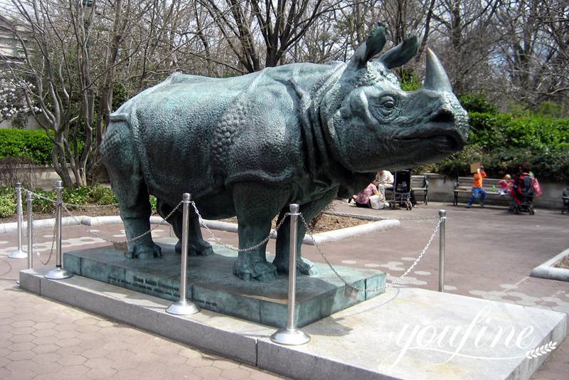 rhinoceros garden statue-YouFine Sculpture